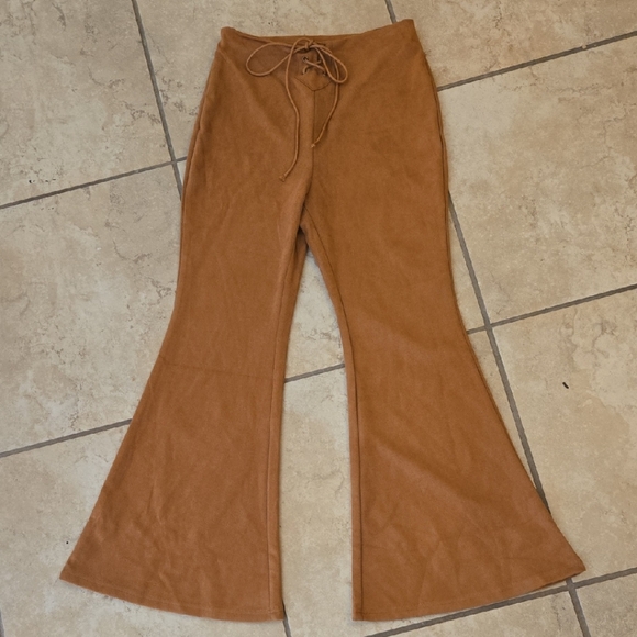 SHEIN Pants - SHEIN Tan Flare Pants